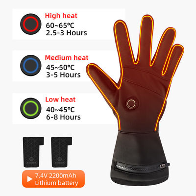 L'hiver électrique de chauffage de réchauffeurs de gant rechargeable le plus mince d'écran tactile chauffant les revêtements passionnés de gant de motoneige
