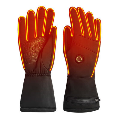 Gants d'hiver chauffants thermiques électriques pour hommes et femmes, mitaines chauffantes rechargeables 7.4V pour l'hiver