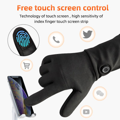 Gants passionnés imperméables électriques en gros des gants 7.4V d'hiver passionnés les plus minces avec l'écran tactile de doigt