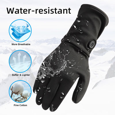 Gants d'hiver chauffés thermiquement électriques de style mince Gants d'escalade en plein air à batterie avec trois réglages de chaleur