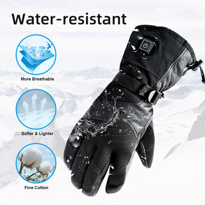 Gants d'hiver chauffés au lithium rechargeables pour la pêche 7,4 V Gants électriques à pile pour le ski