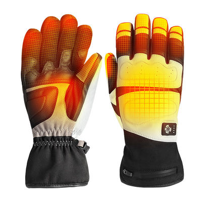 Gants chauffants en silicone anti-dérapant pour le vélo Gants chauffants électriques pour moto pour hommes femmes