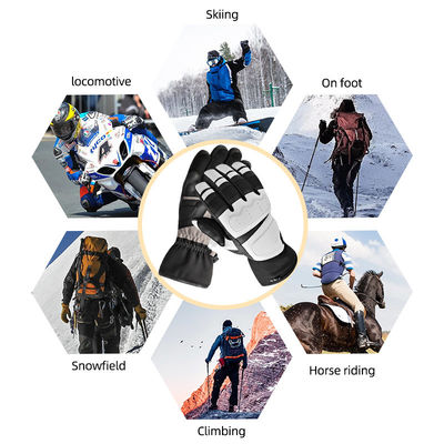 Gants chauffants en silicone anti-dérapant pour le vélo Gants chauffants électriques pour moto pour hommes femmes