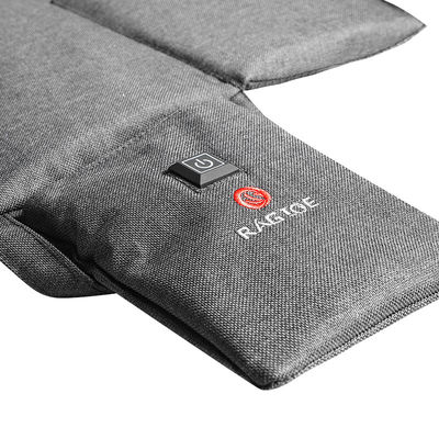 Coussin de siège chauffant pliable rechargeable 3 réglages de température avec port USB