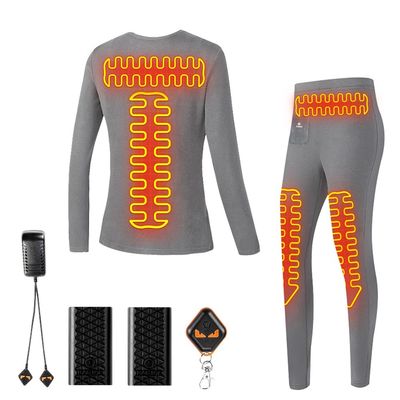 Chauffage des femmes sous-vêtements thermiques ensemble réglage sous-vêtements chauffés USB lavables