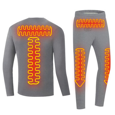 T-shirts à manches longues sous-vêtements thermiques chauffés télécommande sans fil