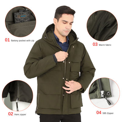 Vêtements chauffants électriques rechargeables Vêtements chauffants pour hommes avec batterie