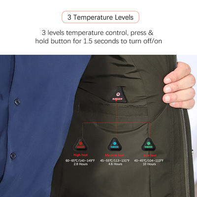 Vêtements chauffants électriques rechargeables Vêtements chauffants pour hommes avec batterie
