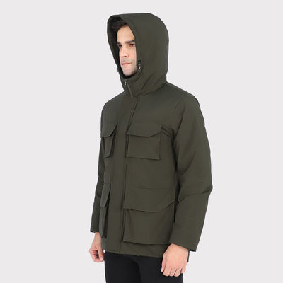 Vêtements chauffants pour hommes lavables 7.4V Vêtements chauffants rechargeables avec 4 zones chauffantes