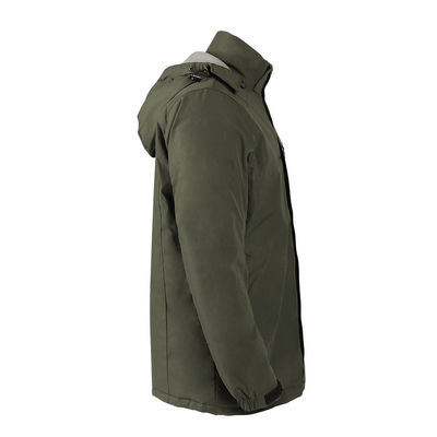 Chaud à l'extérieur chauffé contrôle de température intelligent chaud manteau à capuche d'hiver chauffant chauffant homme veste