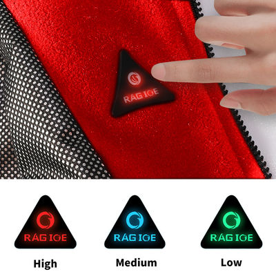Gilet thermique électrique passionné extérieur de chauffage rechargeable rouge d'hiver de Gilet
