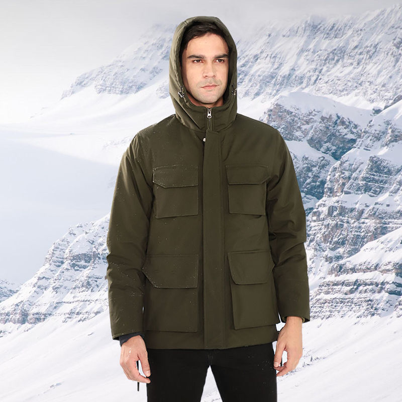 Vêtements chauffants pour hommes Vêtements chauffants personnalisés Vêtements électriques à coque souple imperméable à l'eau Vêtements de travail hiver