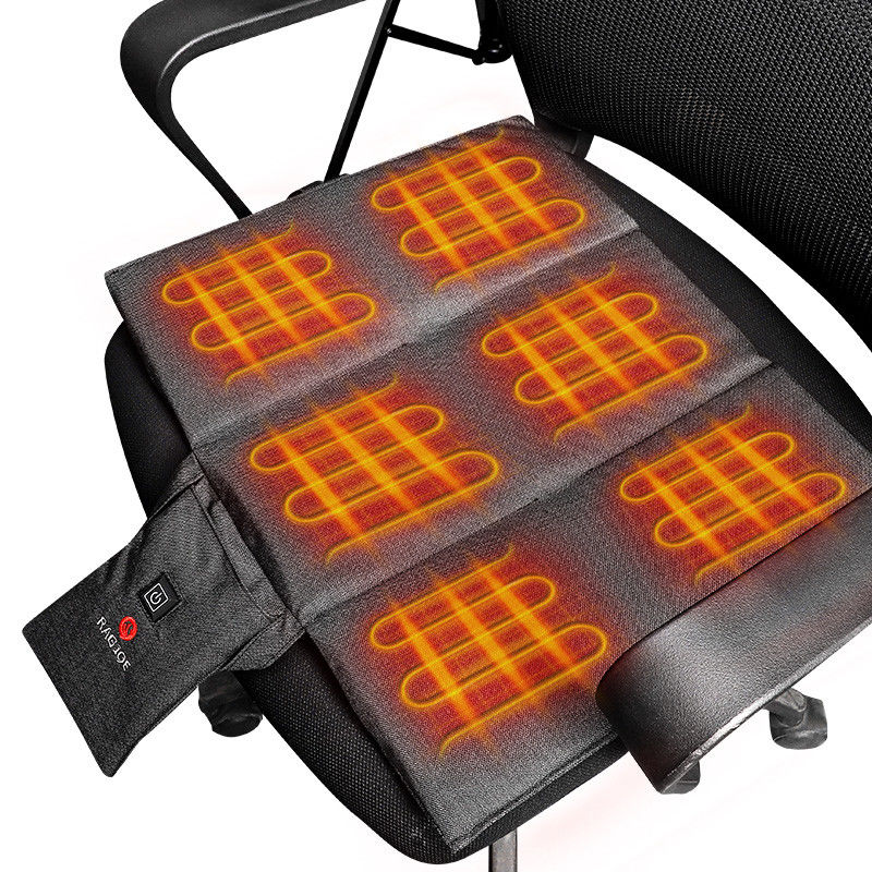 Couchette de siège chauffé à l'eau USB rechargeable 5V Auto portable Chauffe-sièges avec 3 réglages de température