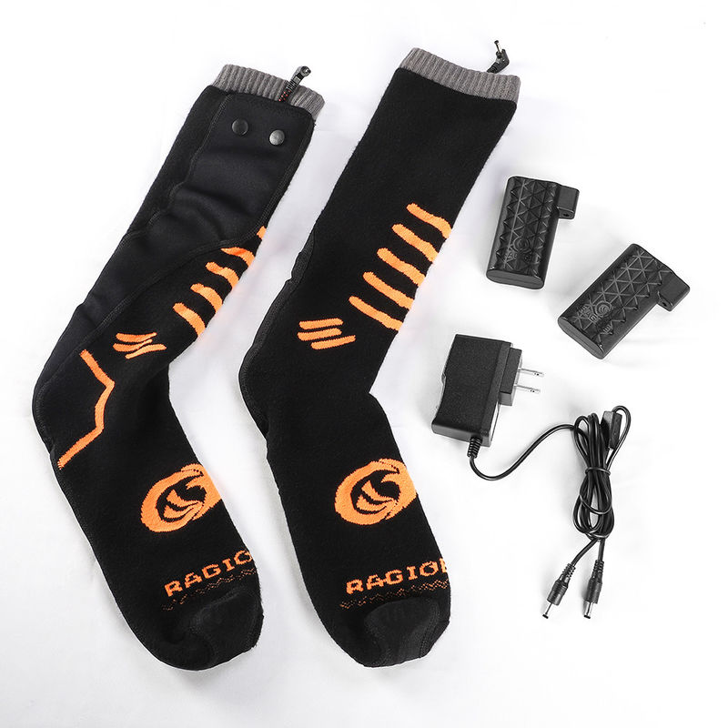 Chaussettes électriques rechargeables chaussettes chauffées par batterie taille M L XL pour la chasse hivernée ski en plein air