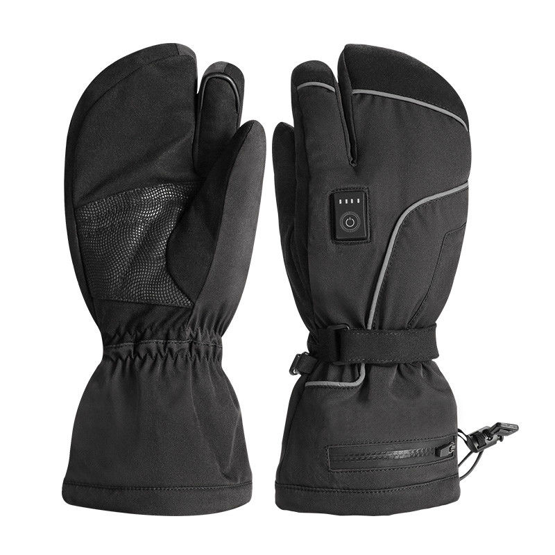 Les femmes d'hommes noircissent les revêtements passionnés thermiques électriques de mitaine pour le ski et le snowboarding d'hiver