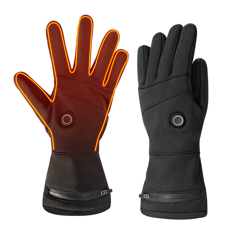 Gants d'hiver chauffants thermiques électriques pour hommes et femmes, mitaines chauffantes rechargeables 7.4V pour l'hiver