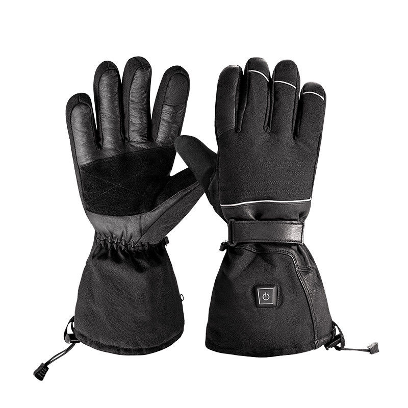 7.4V épaisse batterie rechargeable chauffée gants de ski femmes gants électriques chauffants thermiques avec 3 réglages de chauffage